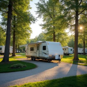 Spring camping